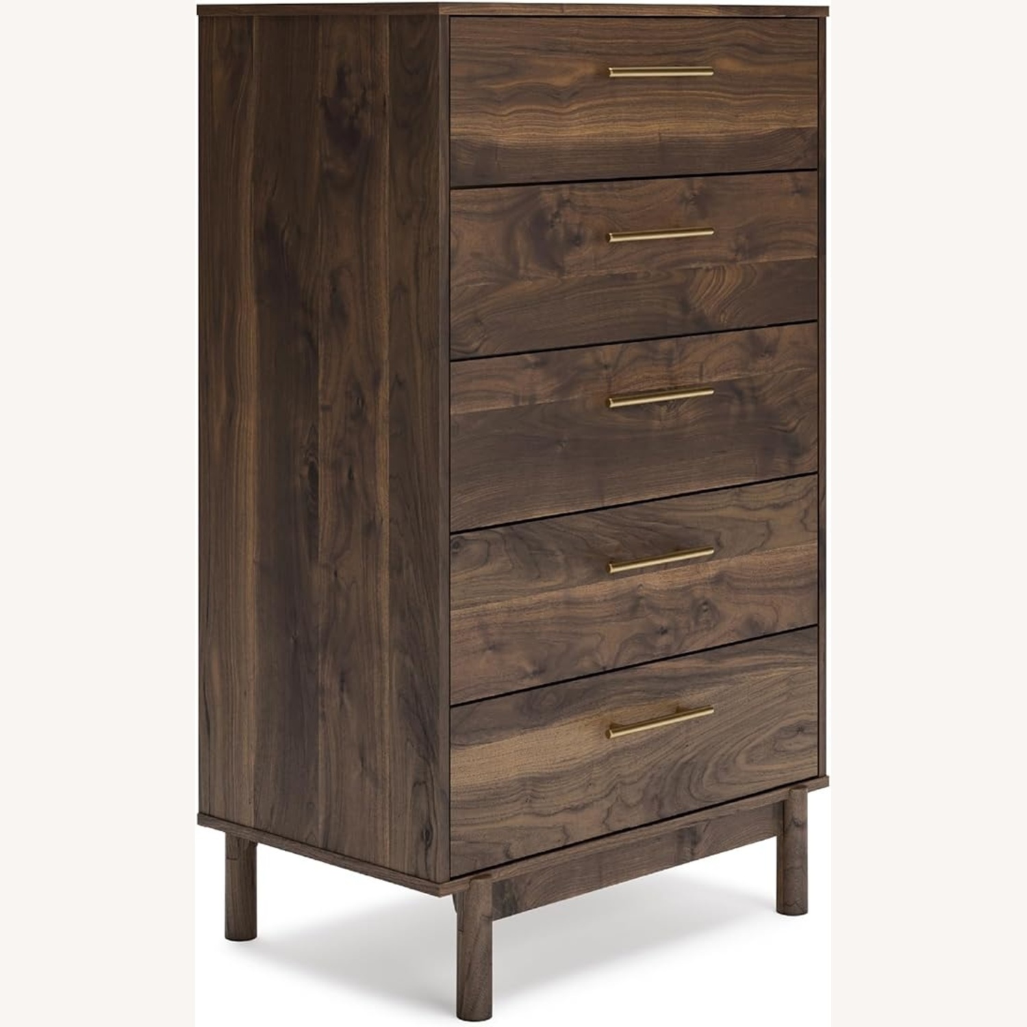Ashley Furniture Dark Brown Wood Dresser - image-5