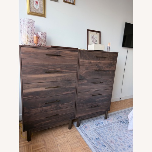 Used Ashley Furniture Dark Brown Wood Dresser for sale on AptDeco