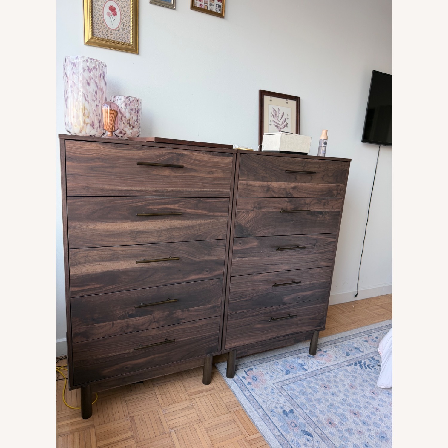 Ashley Furniture Dark Brown Wood Dresser - image-2