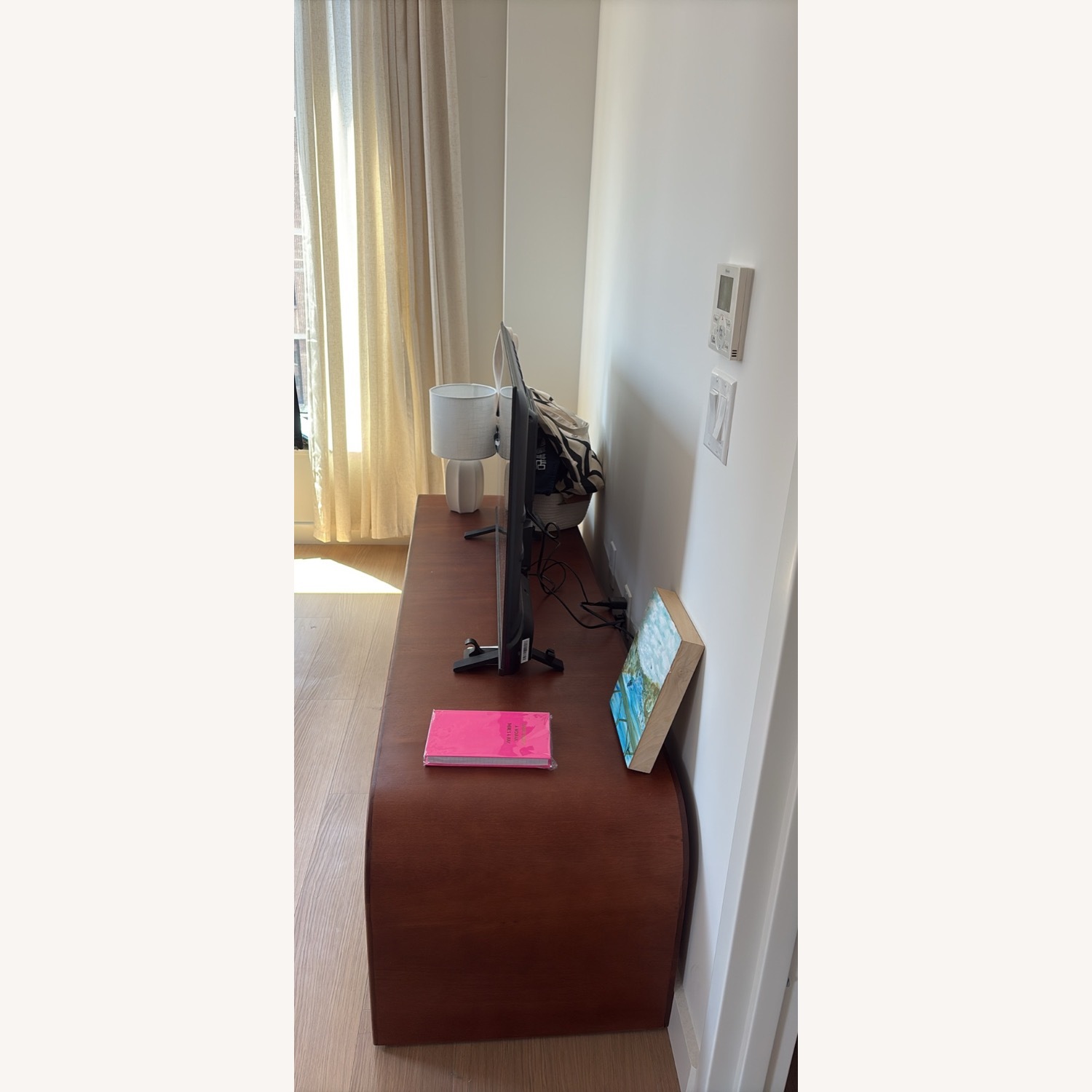 Wayfair Dark Brown Wood Media Storage - image-2
