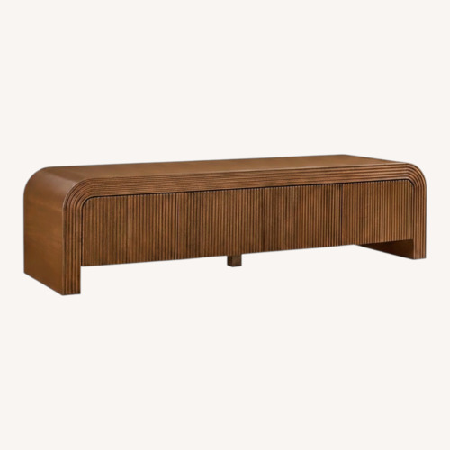Used Wayfair Dark Brown Wood Media Storage for sale on AptDeco