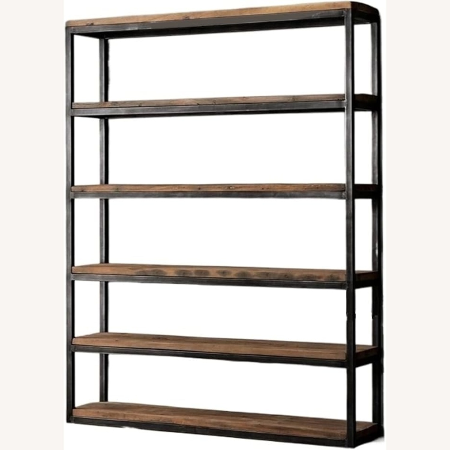 Restoration Hardware Reclaimed Salvaged Boatwood & Metal Bookcase - image-8
