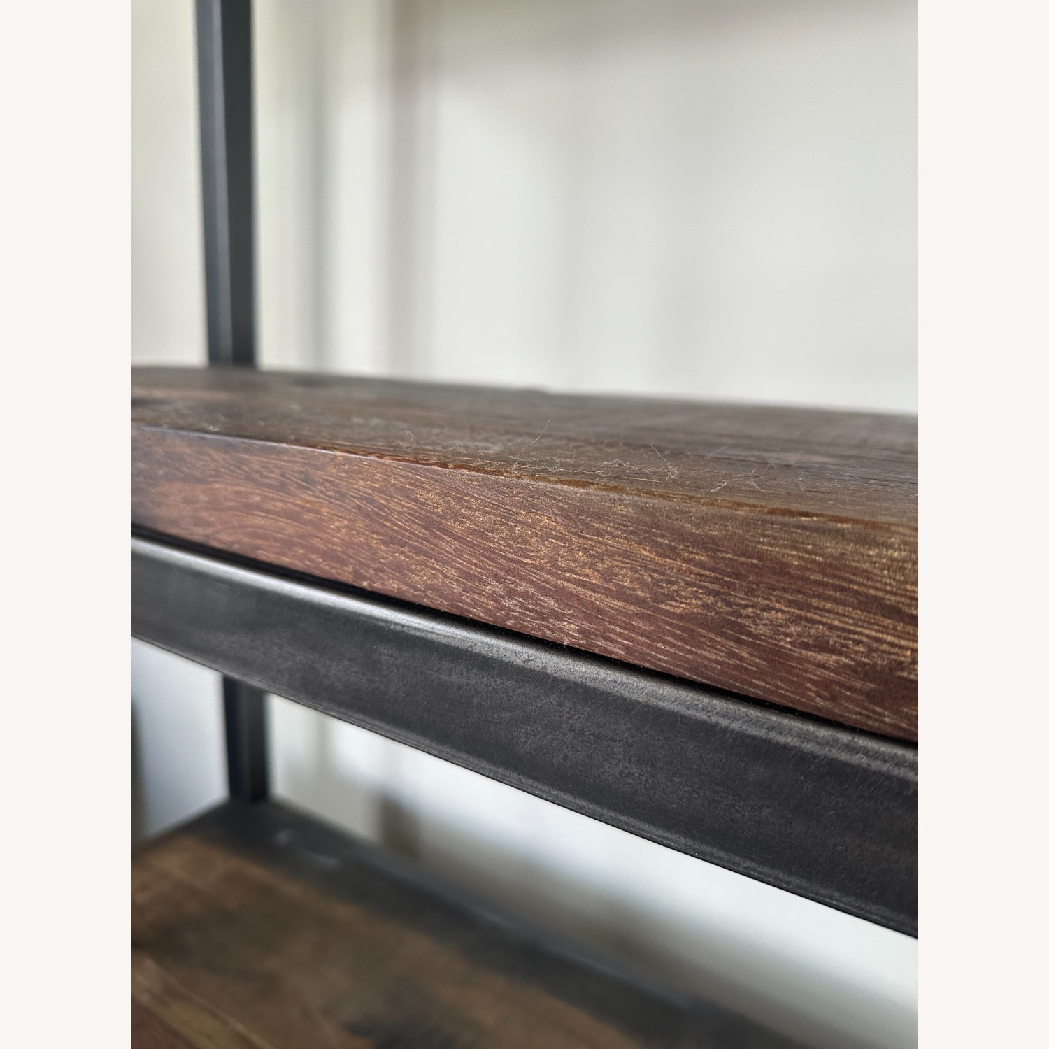 Restoration Hardware Reclaimed Salvaged Boatwood & Metal Bookcase - image-2