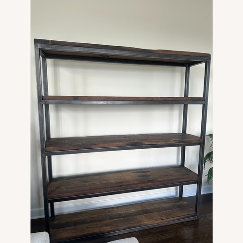 Used Restoration Hardware Reclaimed Salvaged Boatwood & Metal Bookcase for sale on AptDeco