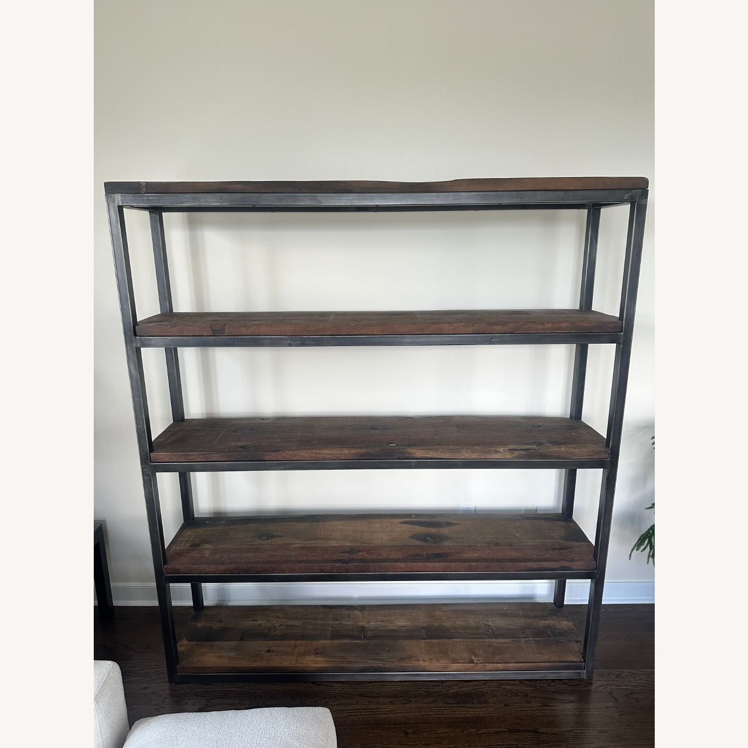 Restoration Hardware Reclaimed Salvaged Boatwood & Metal Bookcase - image-6