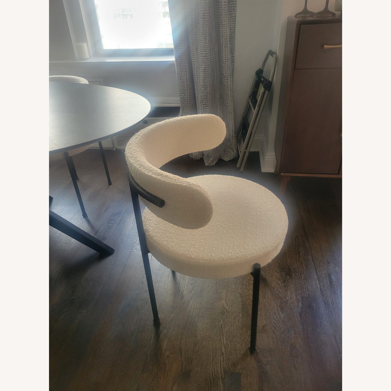 CB2 Inesse Natural Boucle Dining Chairs - image-5