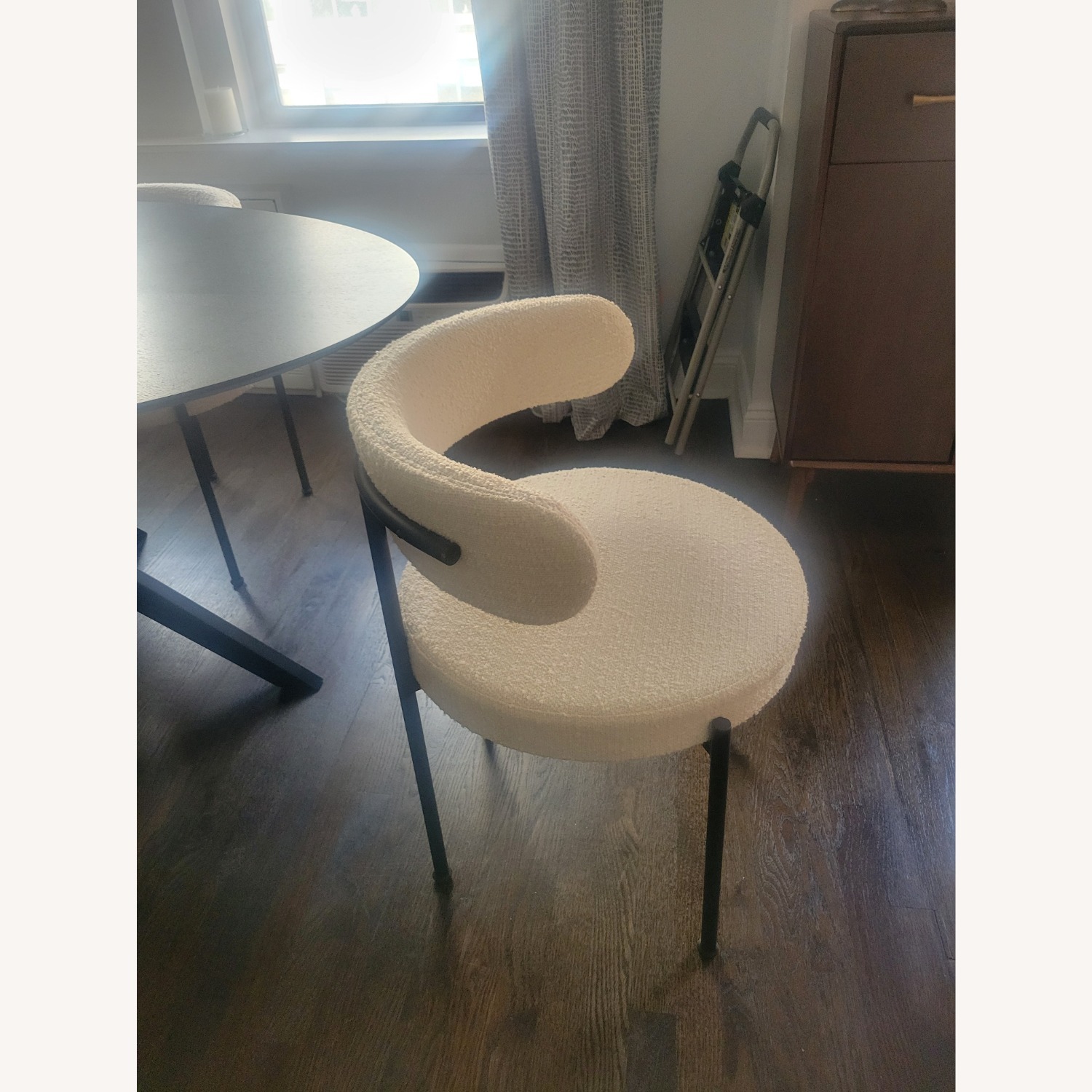 CB2 Inesse Natural Boucle Dining Chairs - image-4