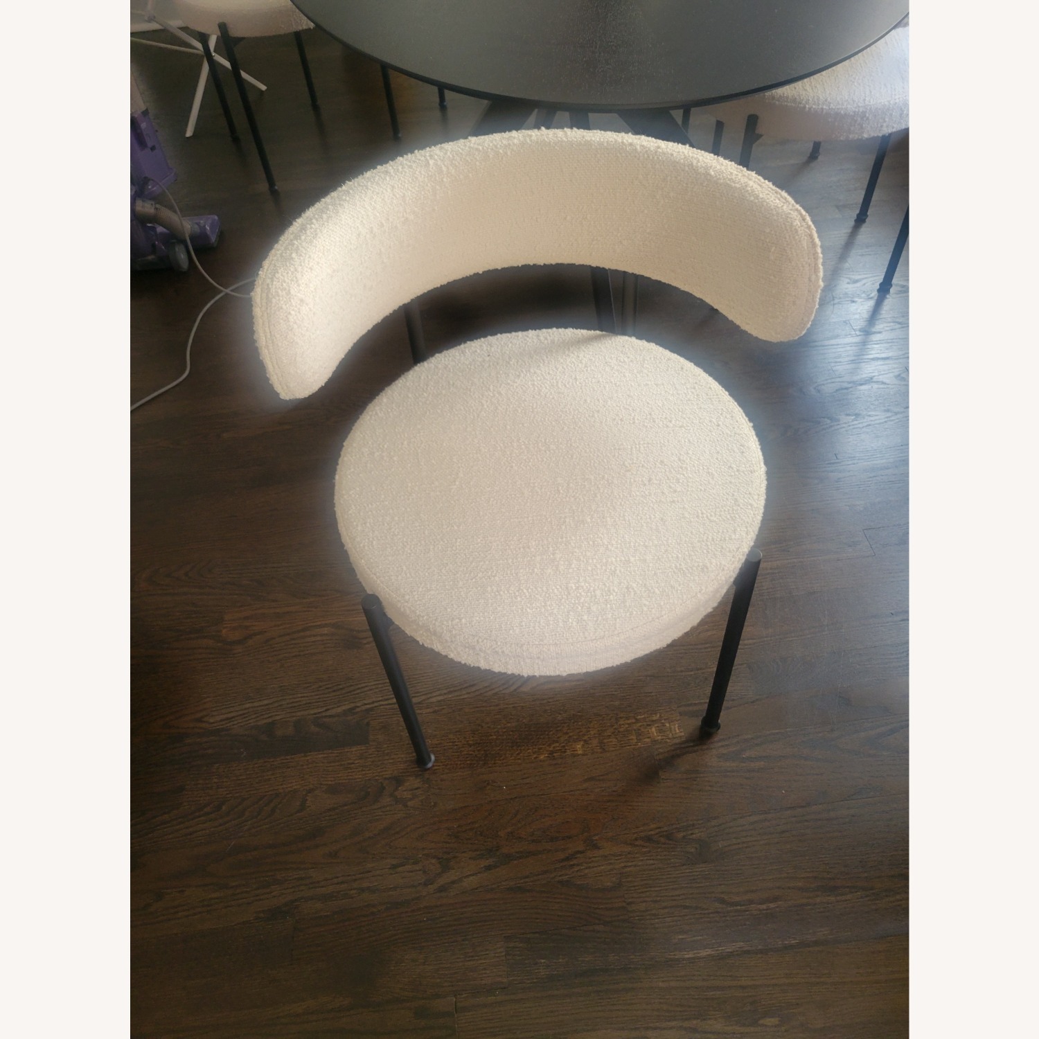 CB2 Inesse Natural Boucle Dining Chairs - image-3