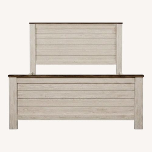 Used Willowton Wood Full Bed for sale on AptDeco