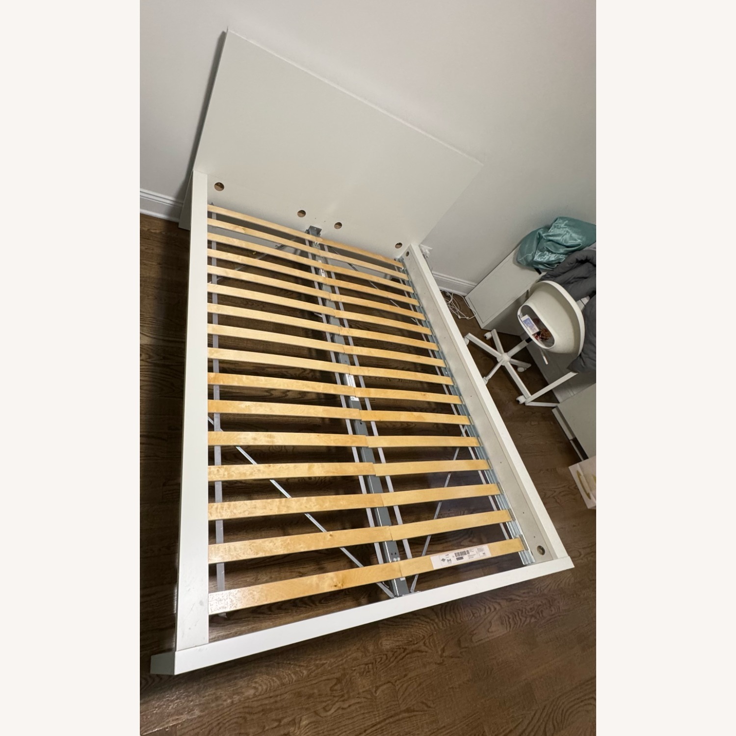 IKEA MALM Full Bed Frame + Slats White - image-3