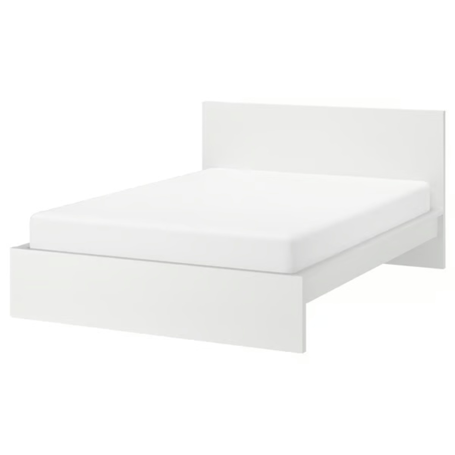 IKEA MALM Full Bed Frame + Slats White - image-4