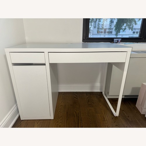 Used IKEA MICKE Desk with Drawers White for sale on AptDeco