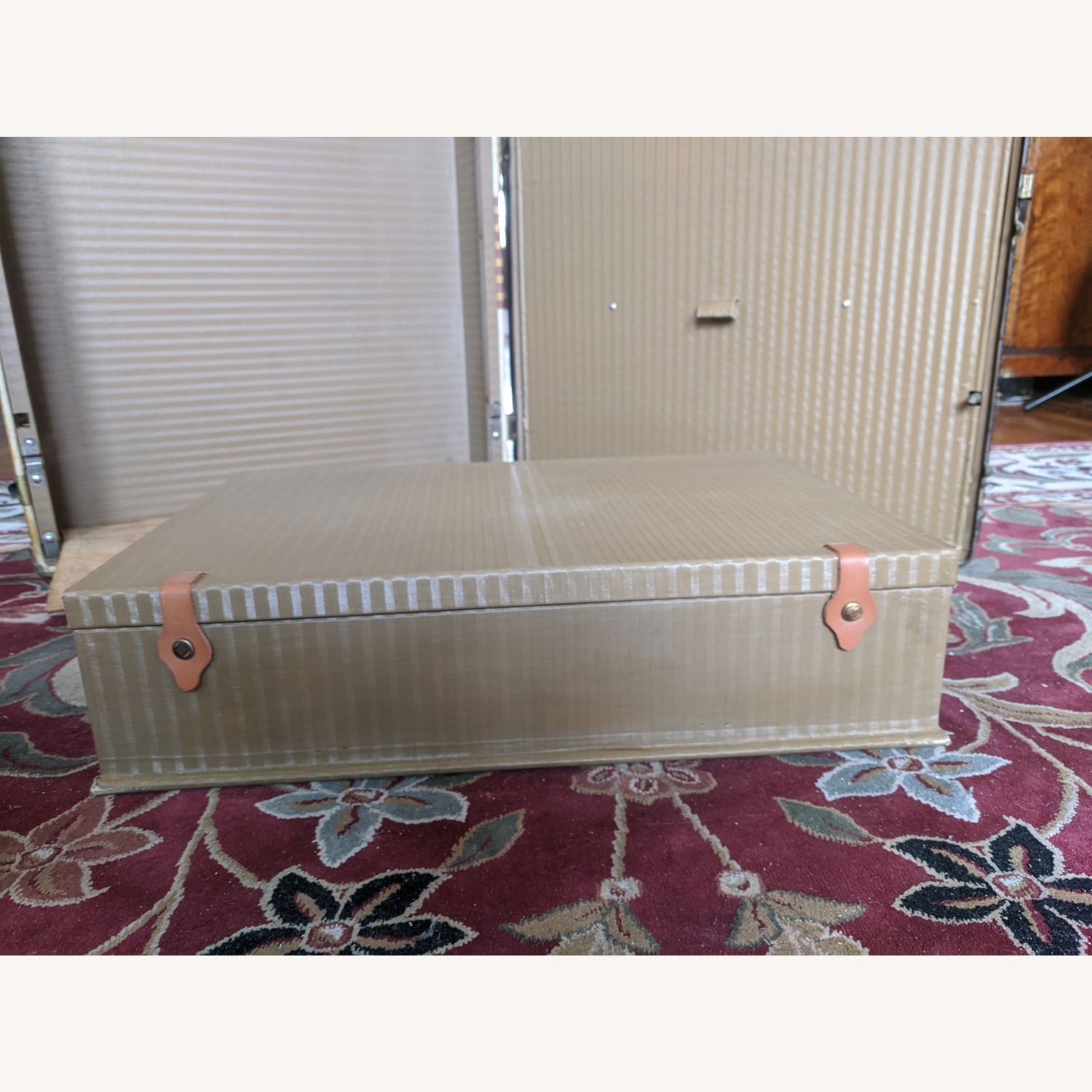 Antique Wardrobe Steamer Trunk (circa 1920s) - image-12