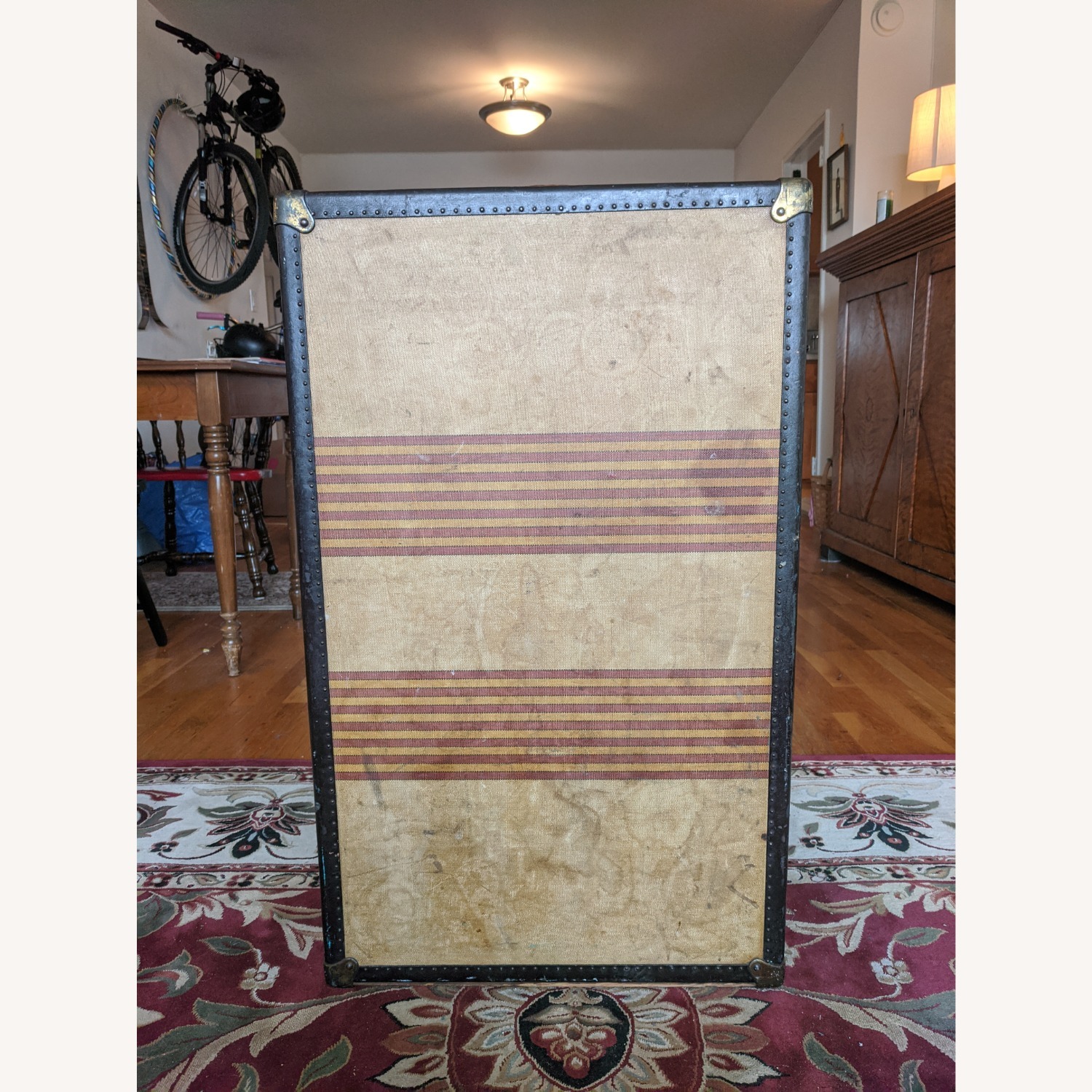 Antique Wardrobe Steamer Trunk (circa 1920s) - image-1