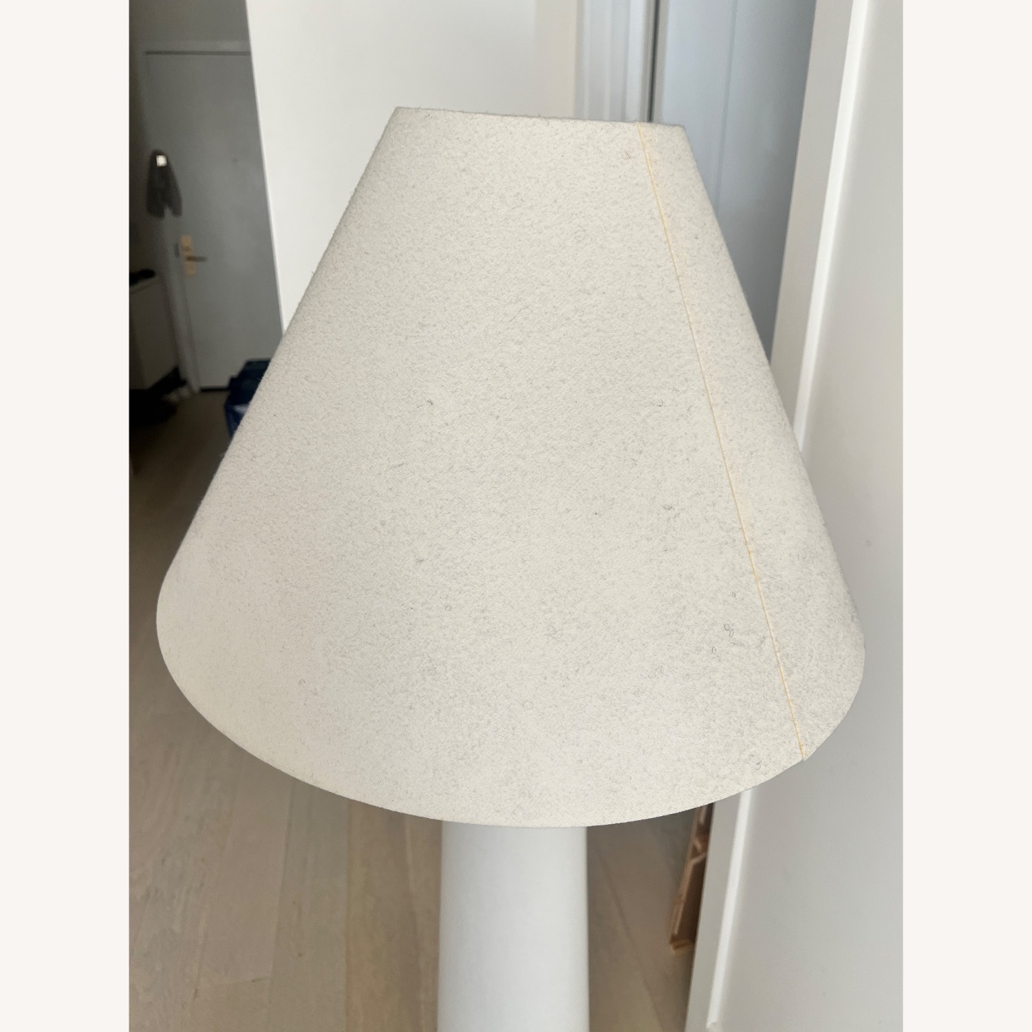 CB2 Polar White Cement Floor Lamps Set of 2 - image-6