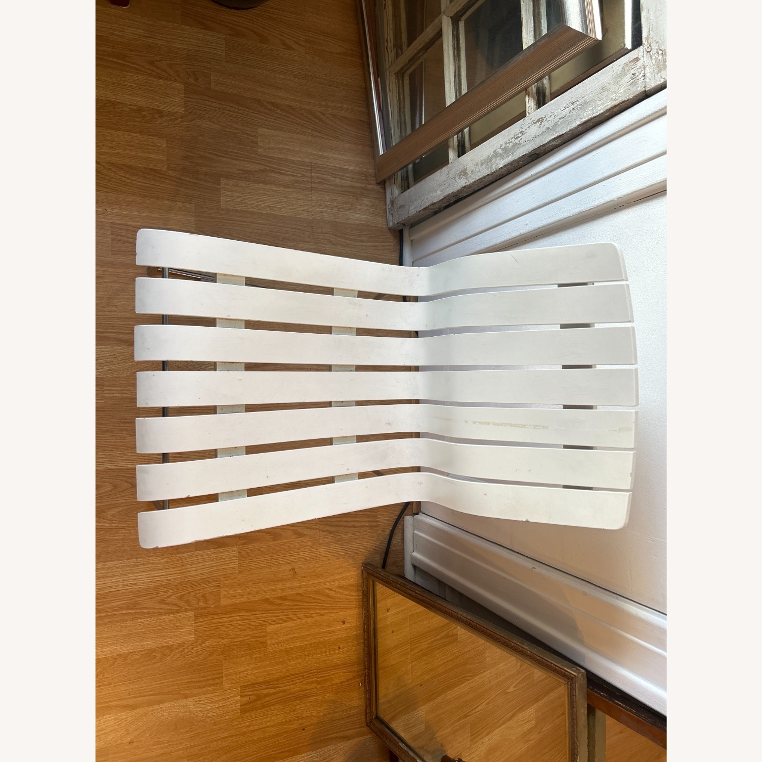 Vintage Scandia Chair White Slatted Dining Chair - image-4