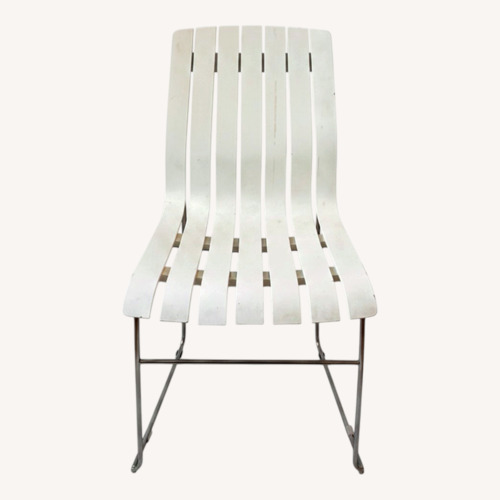 Used Vintage Scandia Chair White Slatted Dining Chair for sale on AptDeco