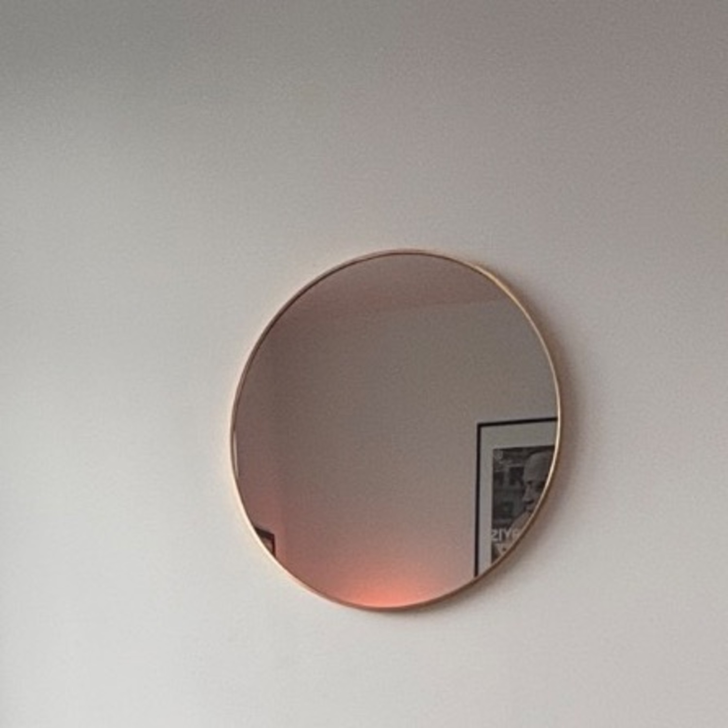 Metal Frame Round Wall Mirror - image-3