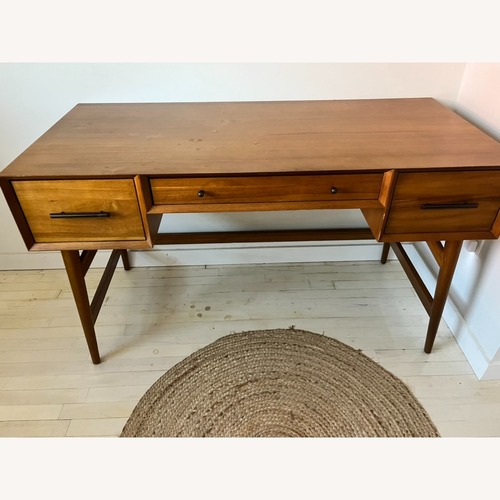 Used West Elm Acorn Wood Mid-Century Desk for sale on AptDeco