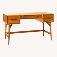 West Elm Acorn Wood Mid-Century Desk
