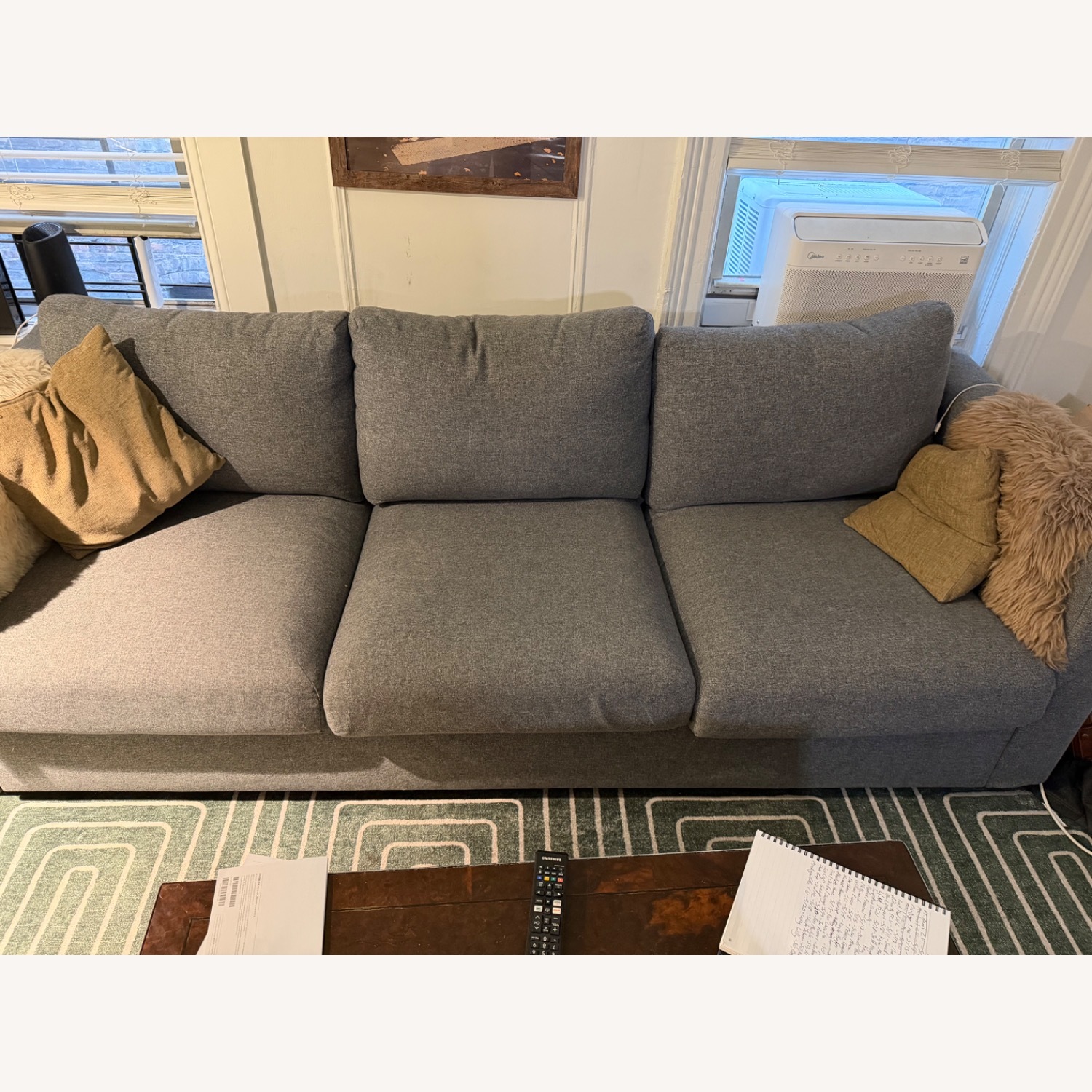 IKEA Finnala Light Gray Fabric Sleeper Sofa - image-2