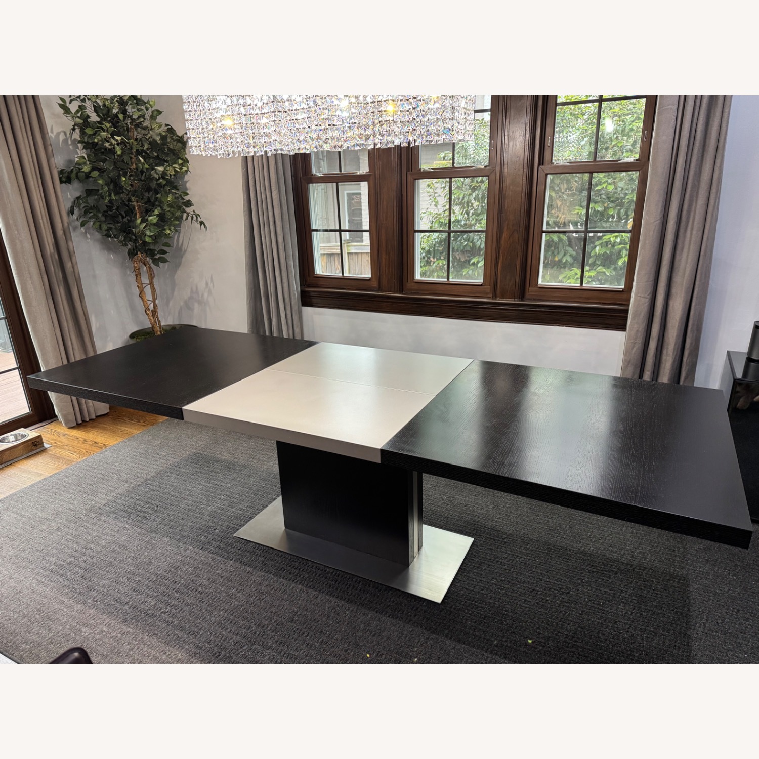 BoConcept Modern Extendable Pedestal Dining Table - image-2