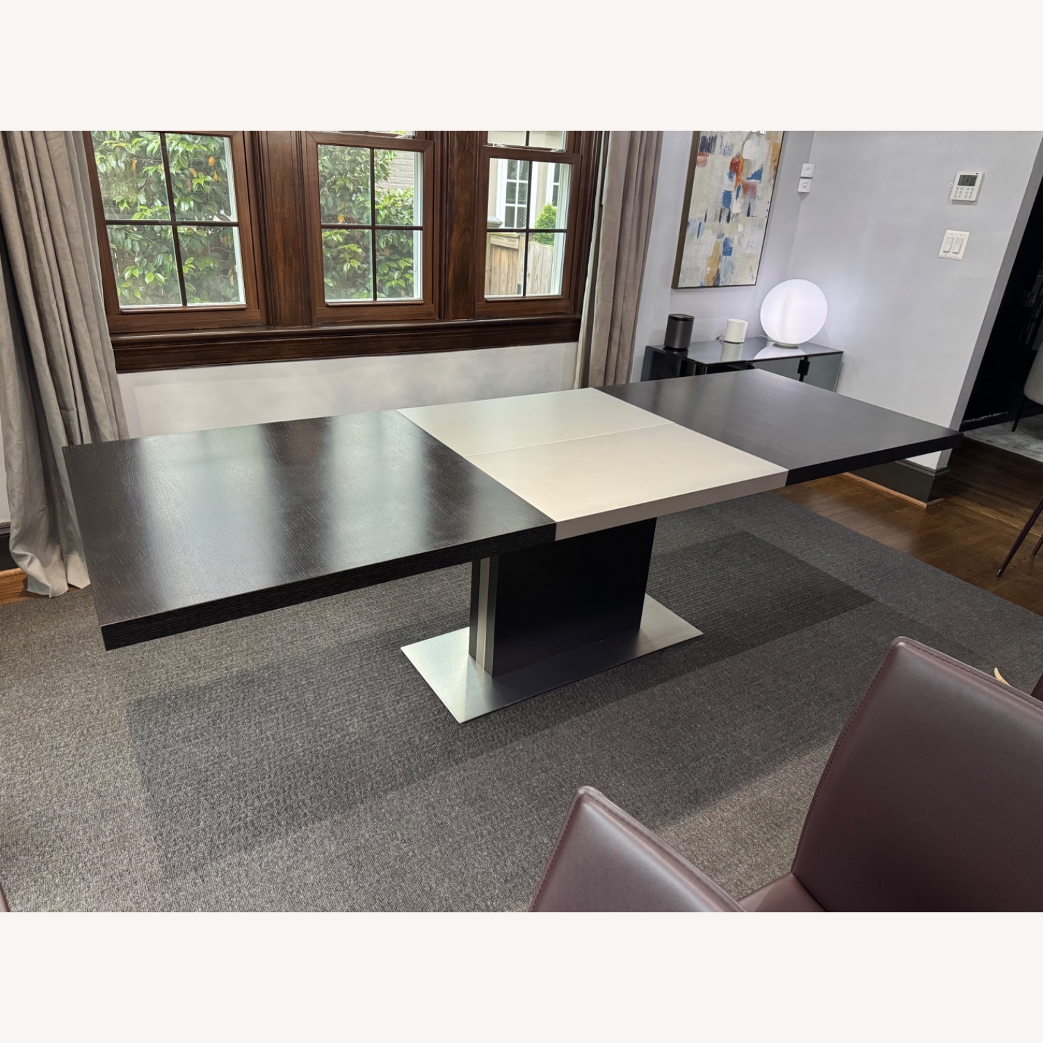 BoConcept Modern Extendable Pedestal Dining Table - image-8