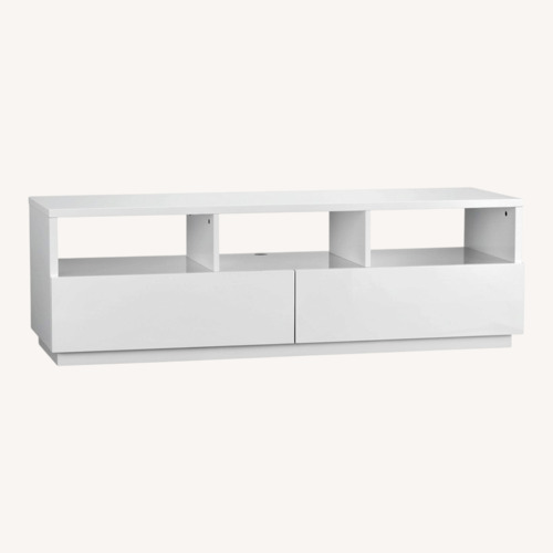 Used CB2 White Wood Media Storage for sale on AptDeco