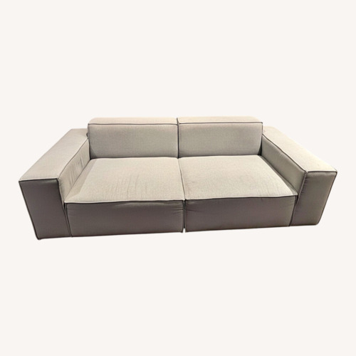 Used Modani Light Gray Fabric 3+ Seater Sofa for sale on AptDeco