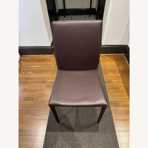 Used Dark Brown Leather Dining Chairs for sale on AptDeco