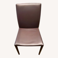 Dark Brown Leather Dining Chairs