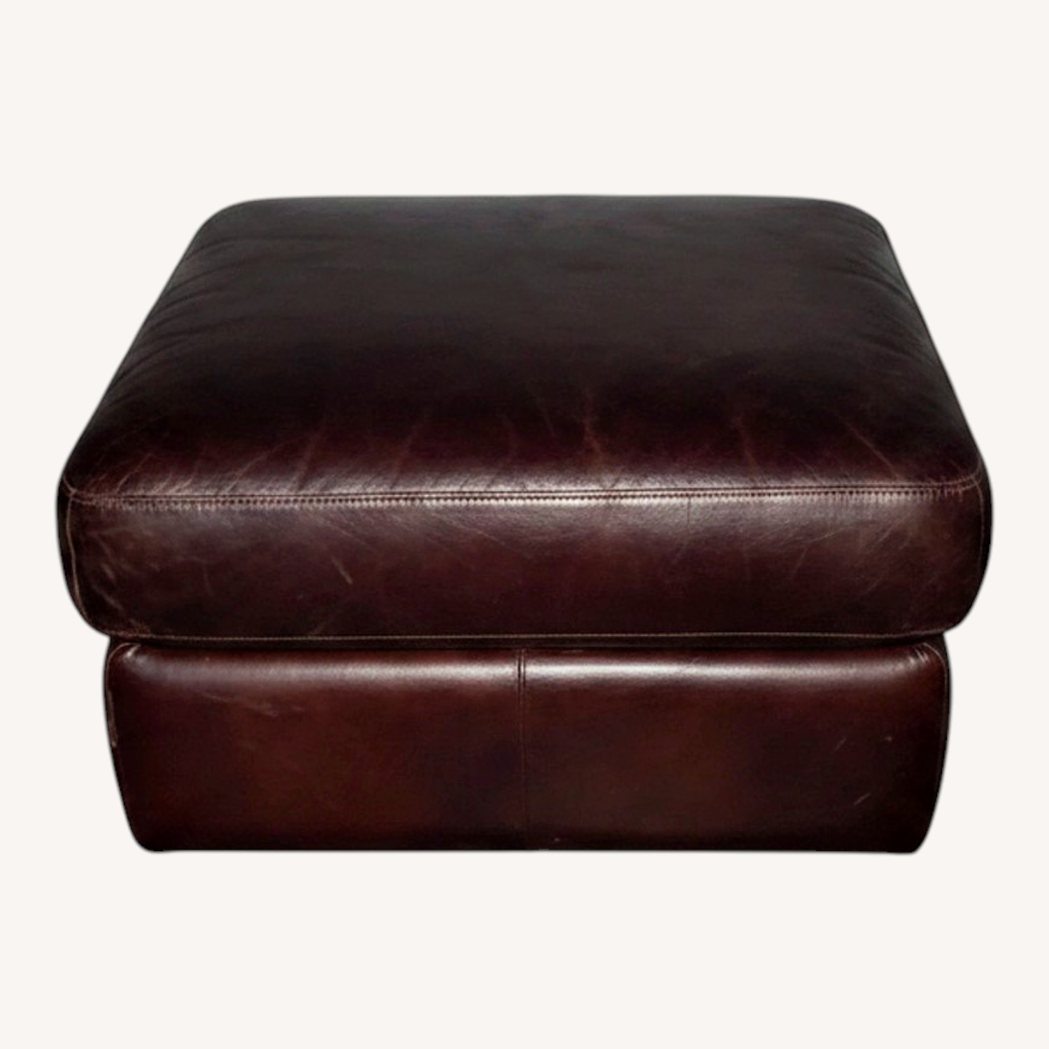 Robinson & Robinson Red Leather Armchair - image-0