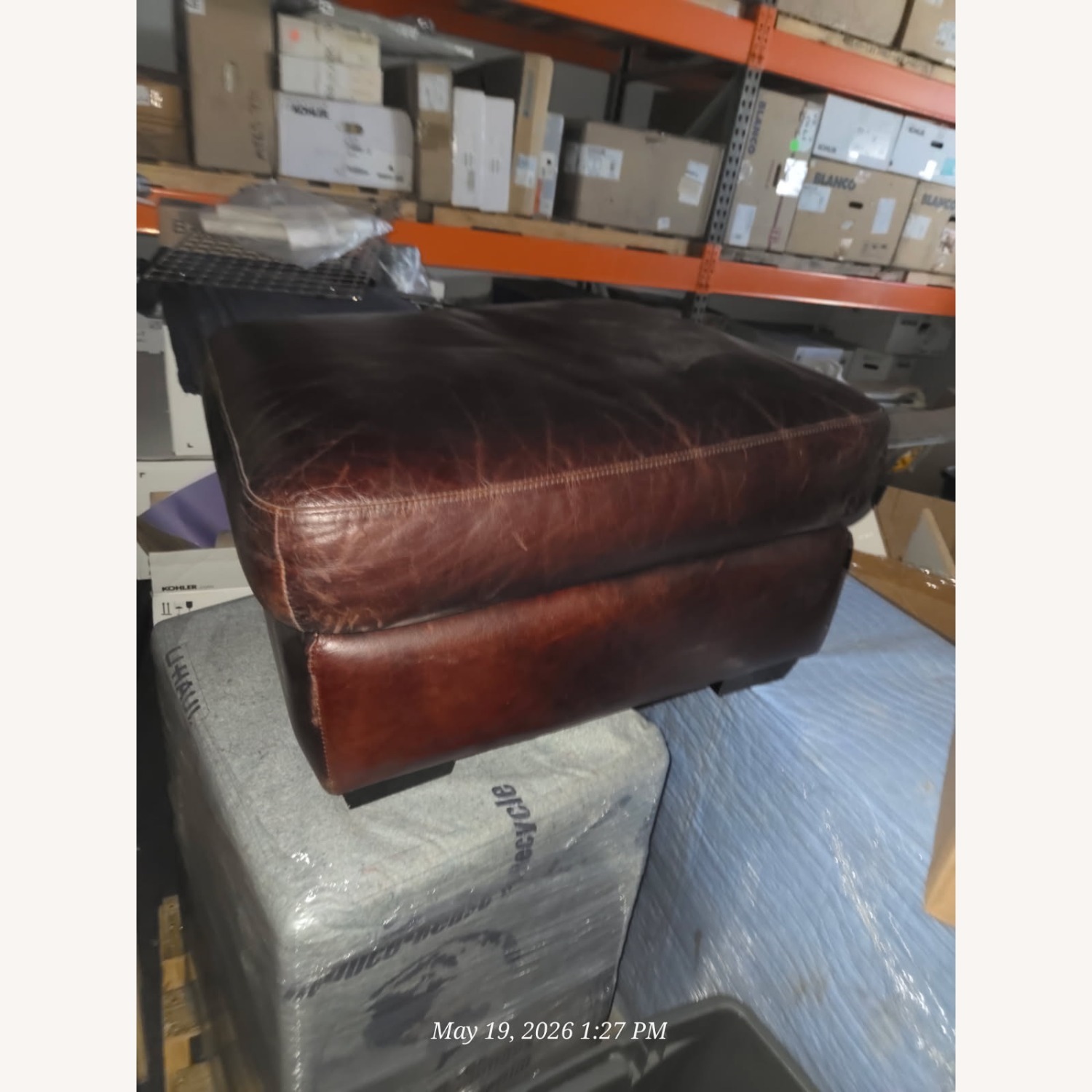 Robinson & Robinson Red Leather Armchair - image-2