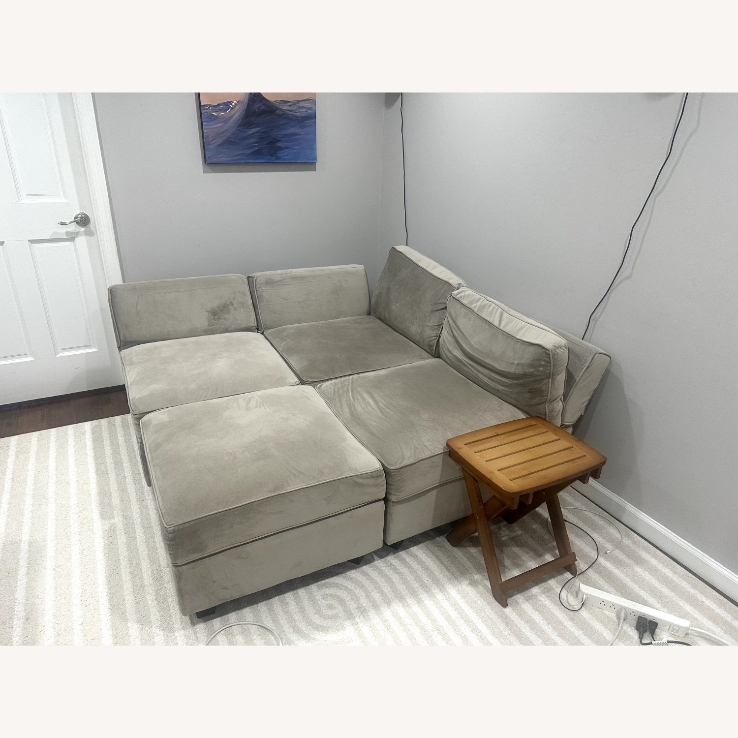 Amazon Sectional Sofa with Storage Ottoman Seat - image-1