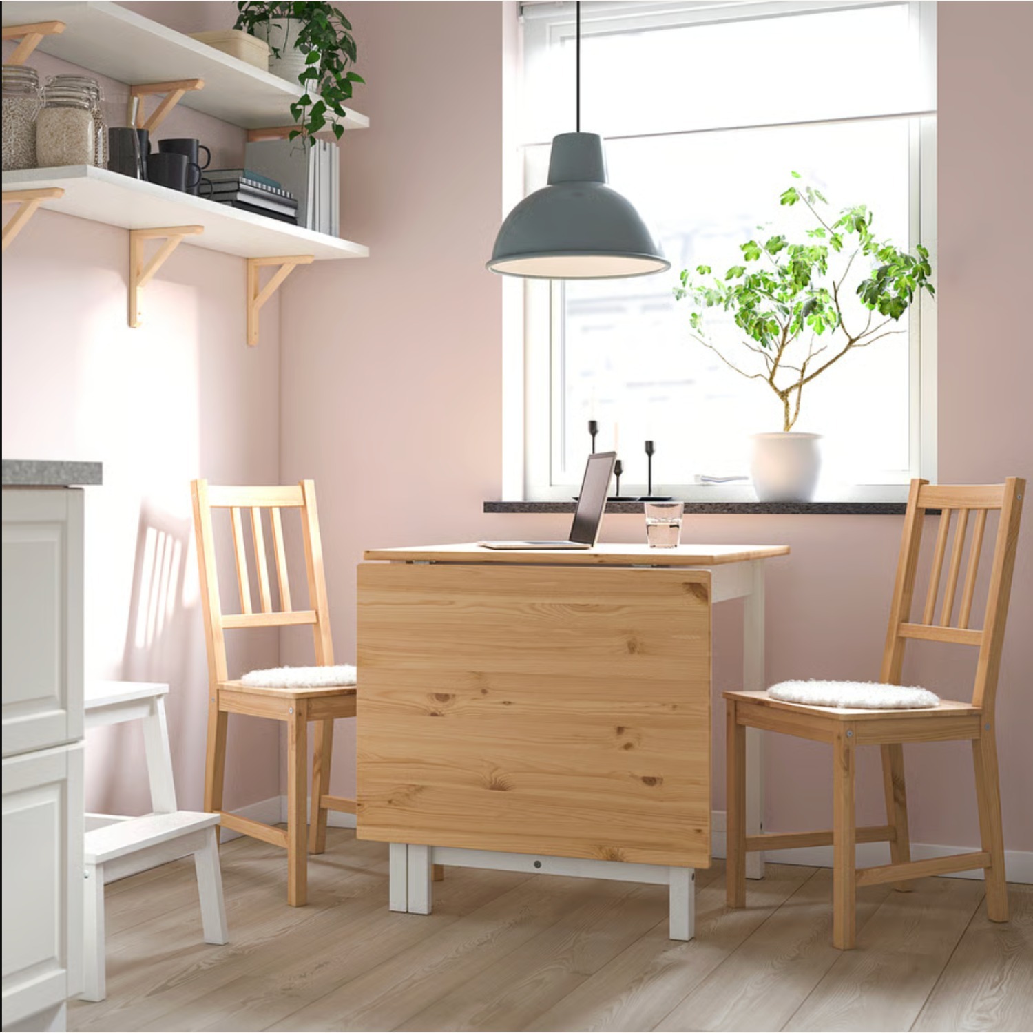IKEA Pinntorp Light Brown Wood Dining Table - image-4