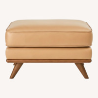 Article Leather Ottoman