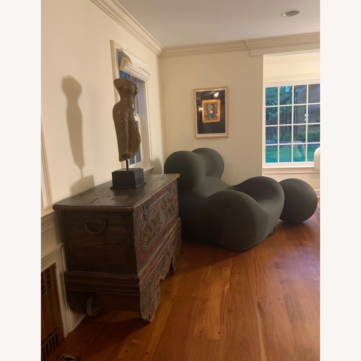 B&B Italia Dark Gray Fabric Armchair - image-2
