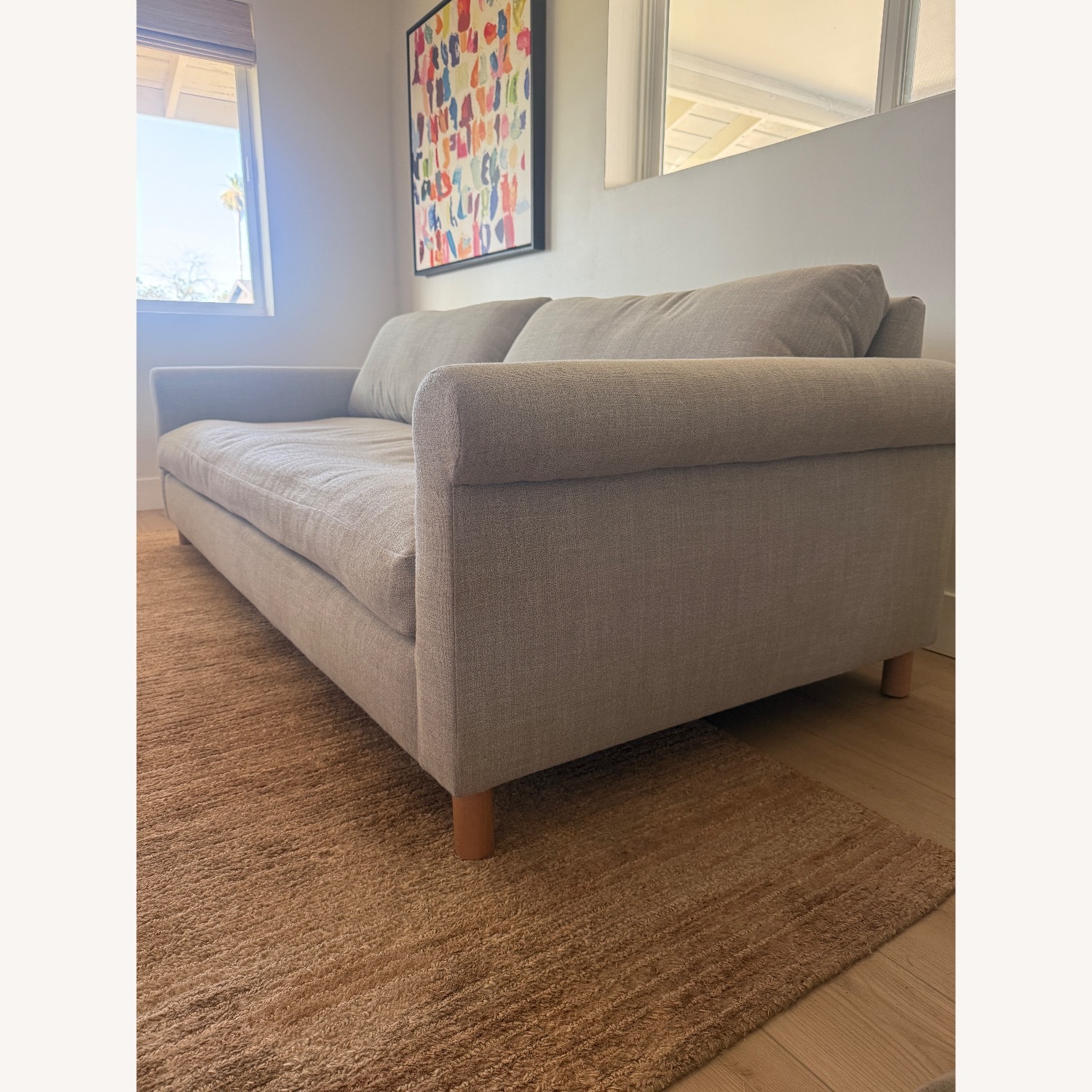 Clad Home Ollie Light Gray 90" Sofa - image-2