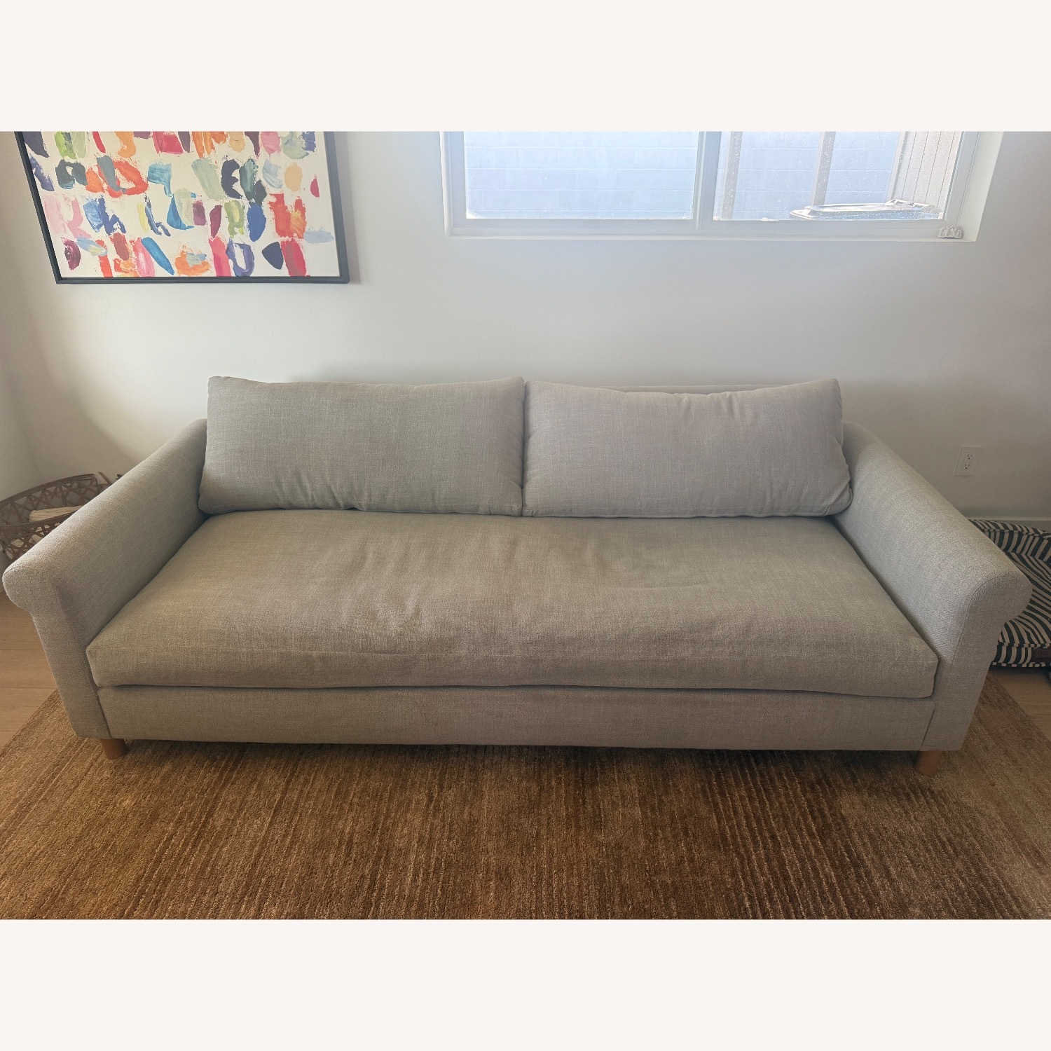 Clad Home Ollie Light Gray 90" Sofa - image-4