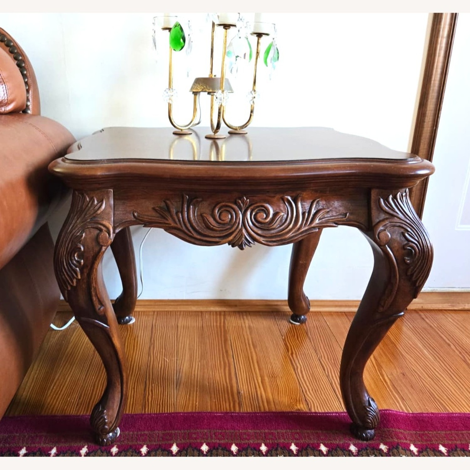 American Drew Solid Wood Side Table - image-3