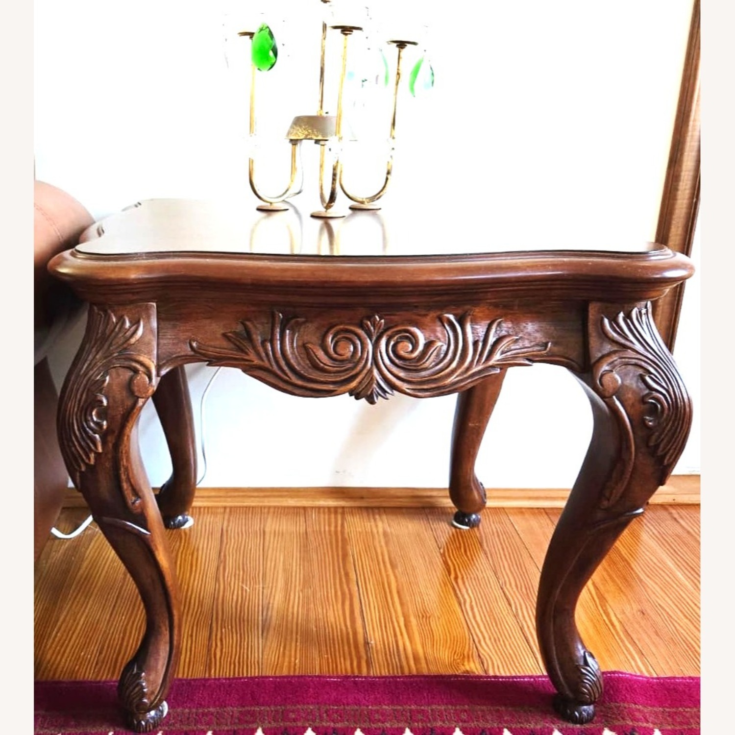 American Drew Solid Wood Side Table - image-2