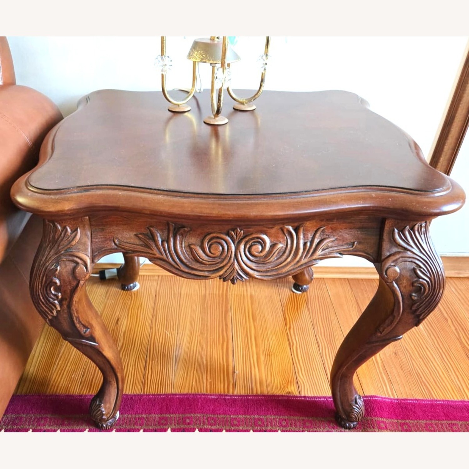 American Drew Solid Wood Side Table - image-1