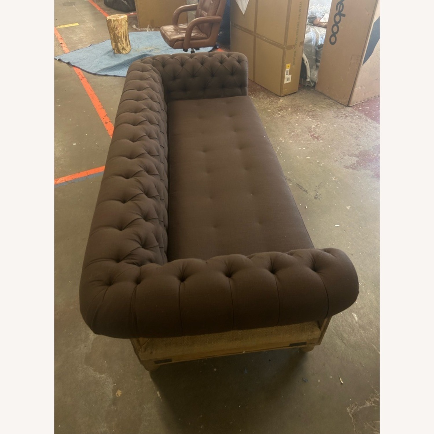 Restoration Hardware Chesterfield Sofa 8' - image-1