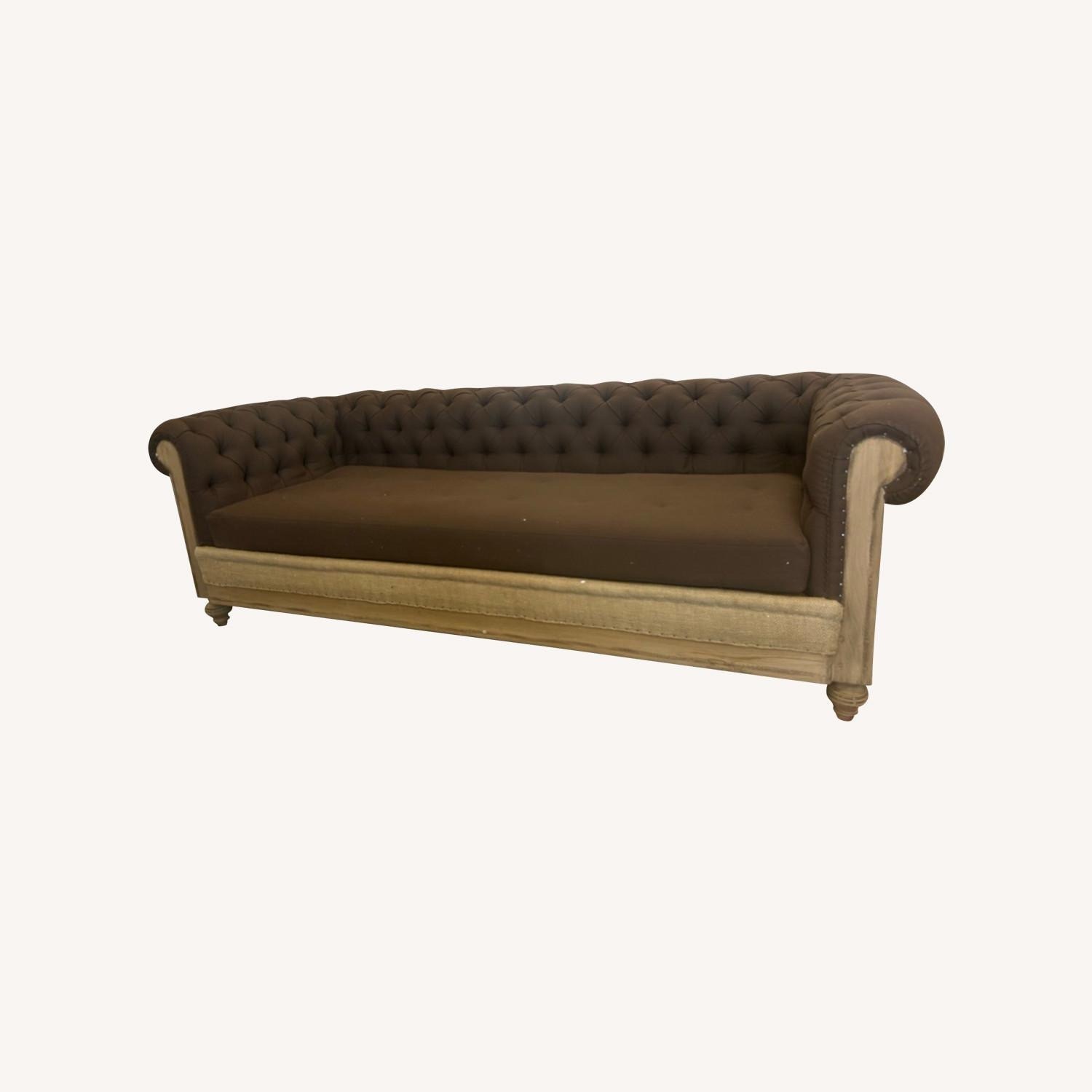 Restoration Hardware Chesterfield Sofa 8' - image-5