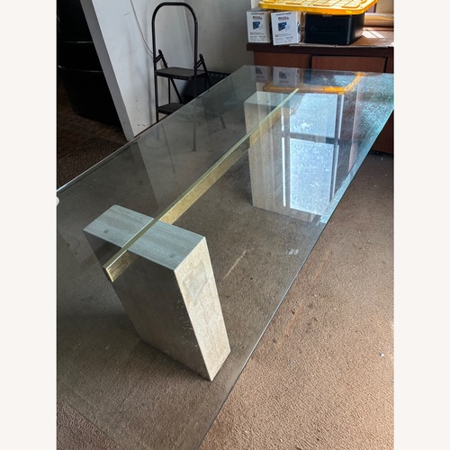 Used Glass Dining Table for sale on AptDeco