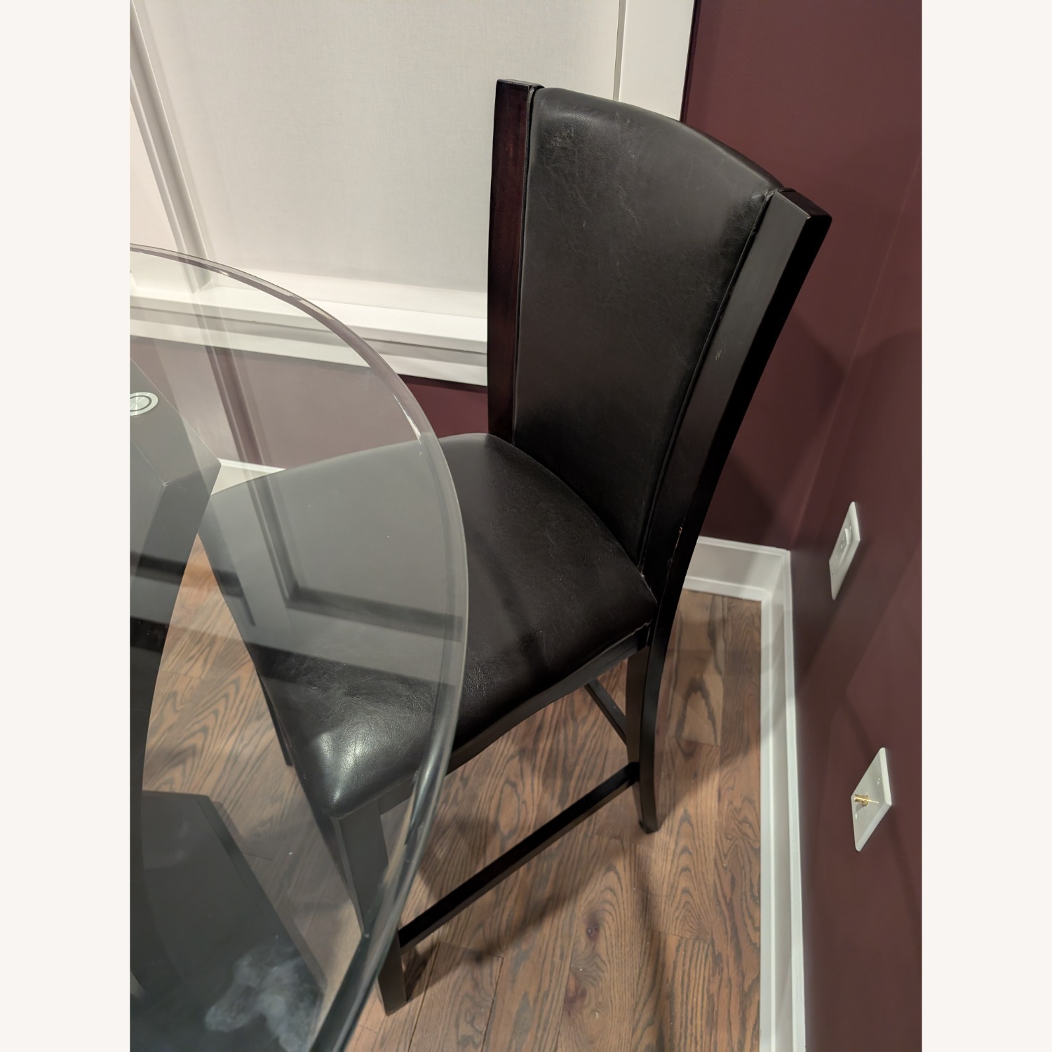 Raymour & Flanigan Venice Dark Brown Wood Dining Set - image-8