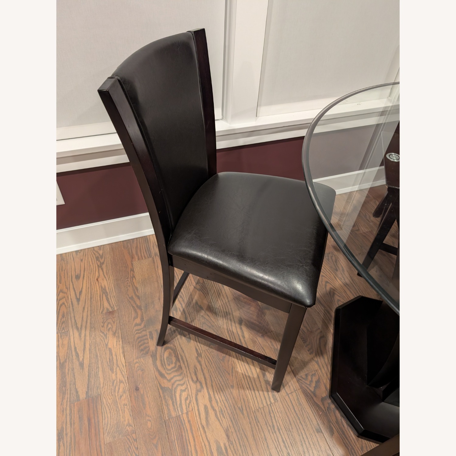 Raymour & Flanigan Venice Dark Brown Wood Dining Set - image-6