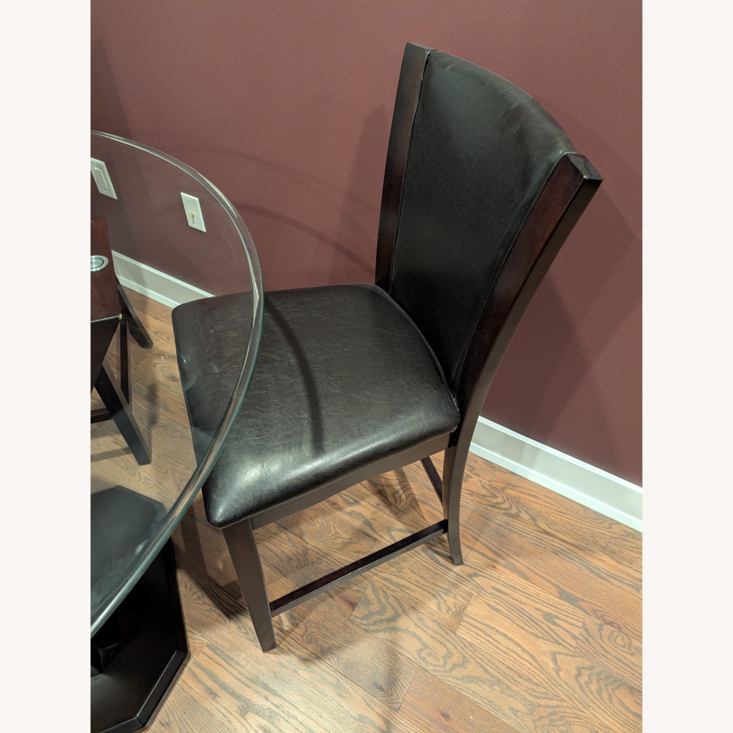 Raymour & Flanigan Venice Dark Brown Wood Dining Set - image-7