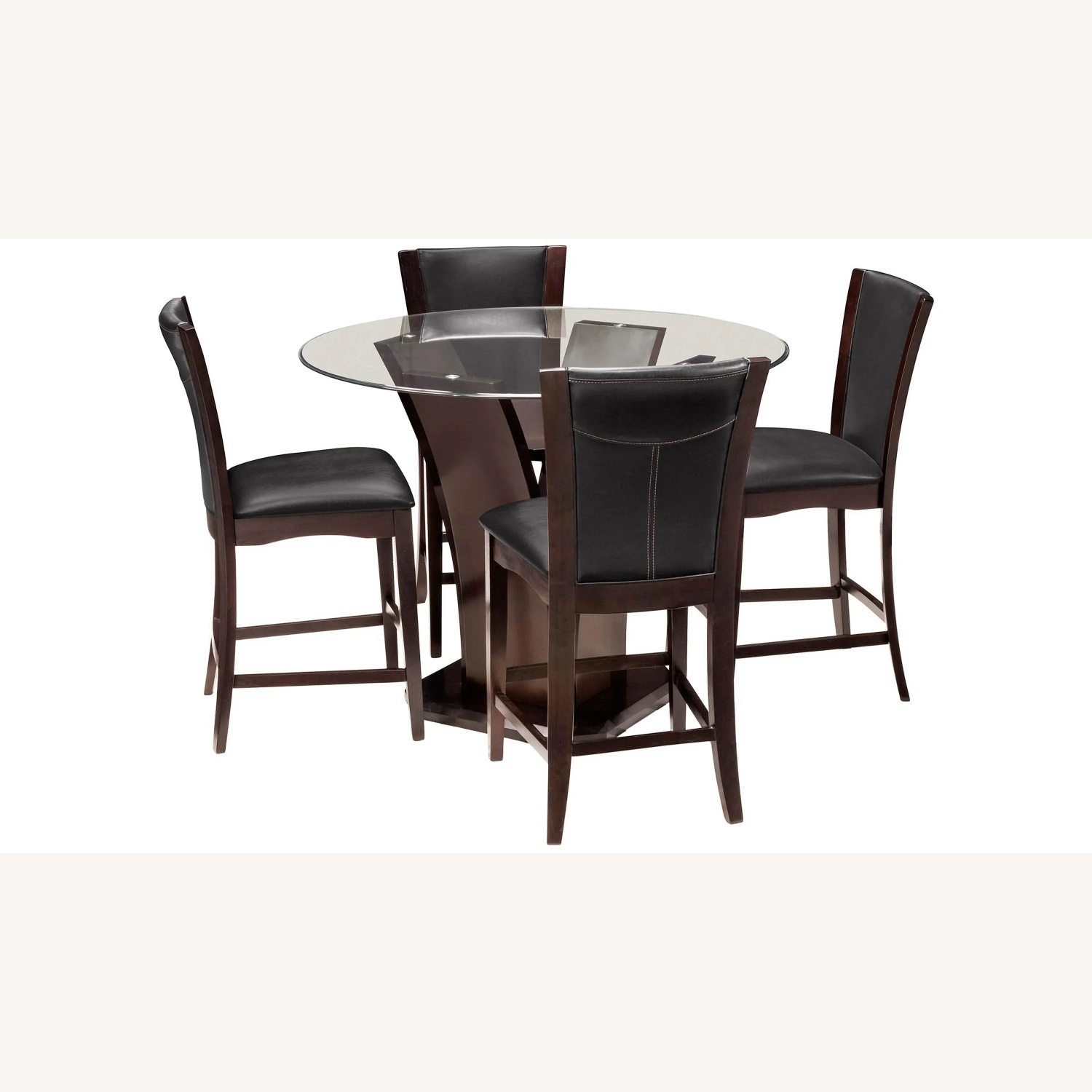 Raymour & Flanigan Venice Dark Brown Wood Dining Set - image-10