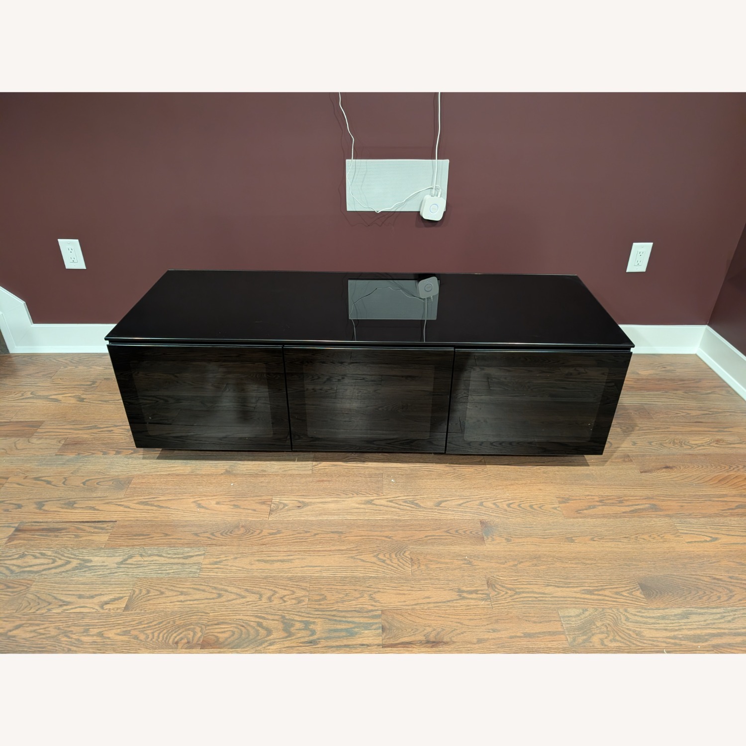 BDI Furniture Black Glass Media Storage - image-1